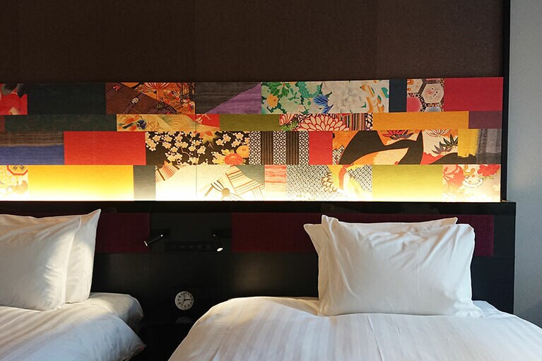 加賀情緒を感じさせるインテリアの「三井ガーデンホテル 金沢」。