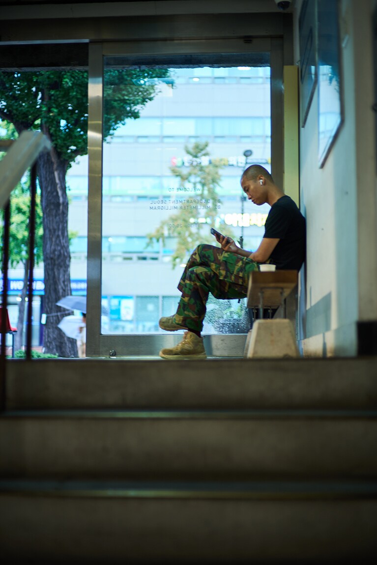 梨泰院にもたくさん洒落たカフェやバーがある。