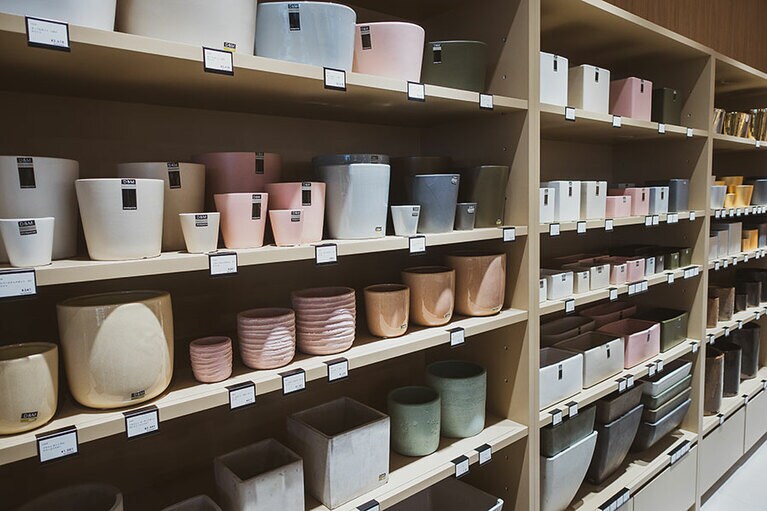 プランターは特に多くの種類を揃えている。