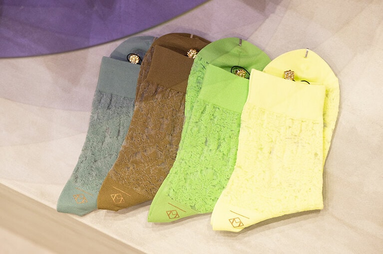 ショートソックス「SS20-005」(全4色) 各2,400円。