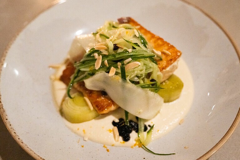 タスマニアサーモンのソテー。