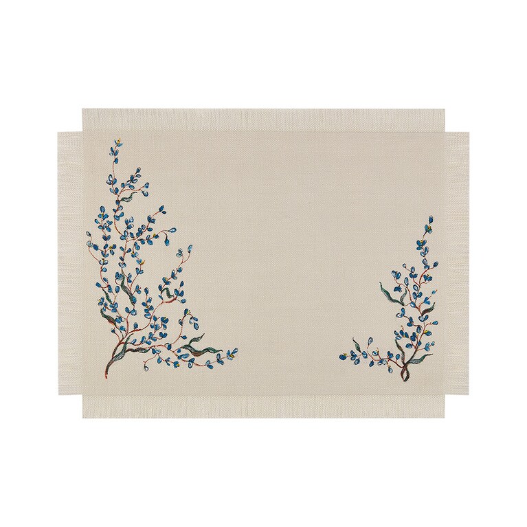 RECTANGULAR PLACEMATS Blue 50×38cm 36,000円。