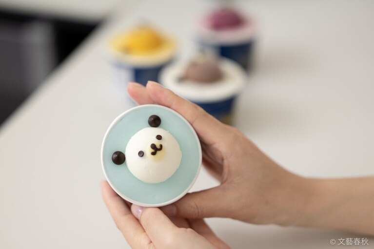 「ミルク（北海道産）」は、多品種の牛のミルクをブレンドして作られている。