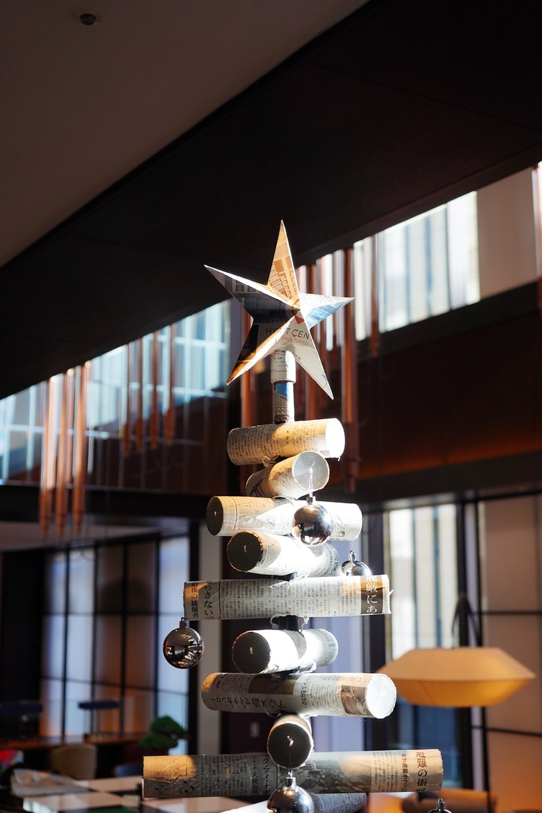 ハイアット セントリック 銀座 東京のクリスマスツリー。