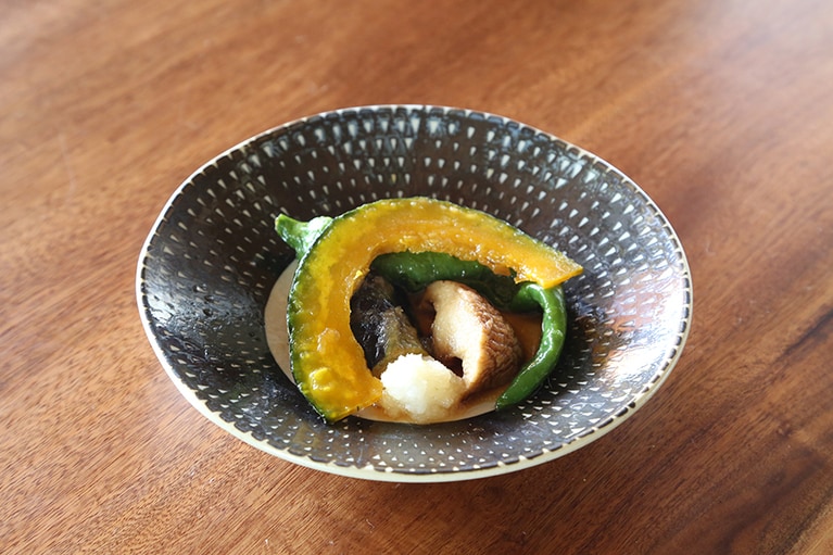 秋野菜の揚げびたし