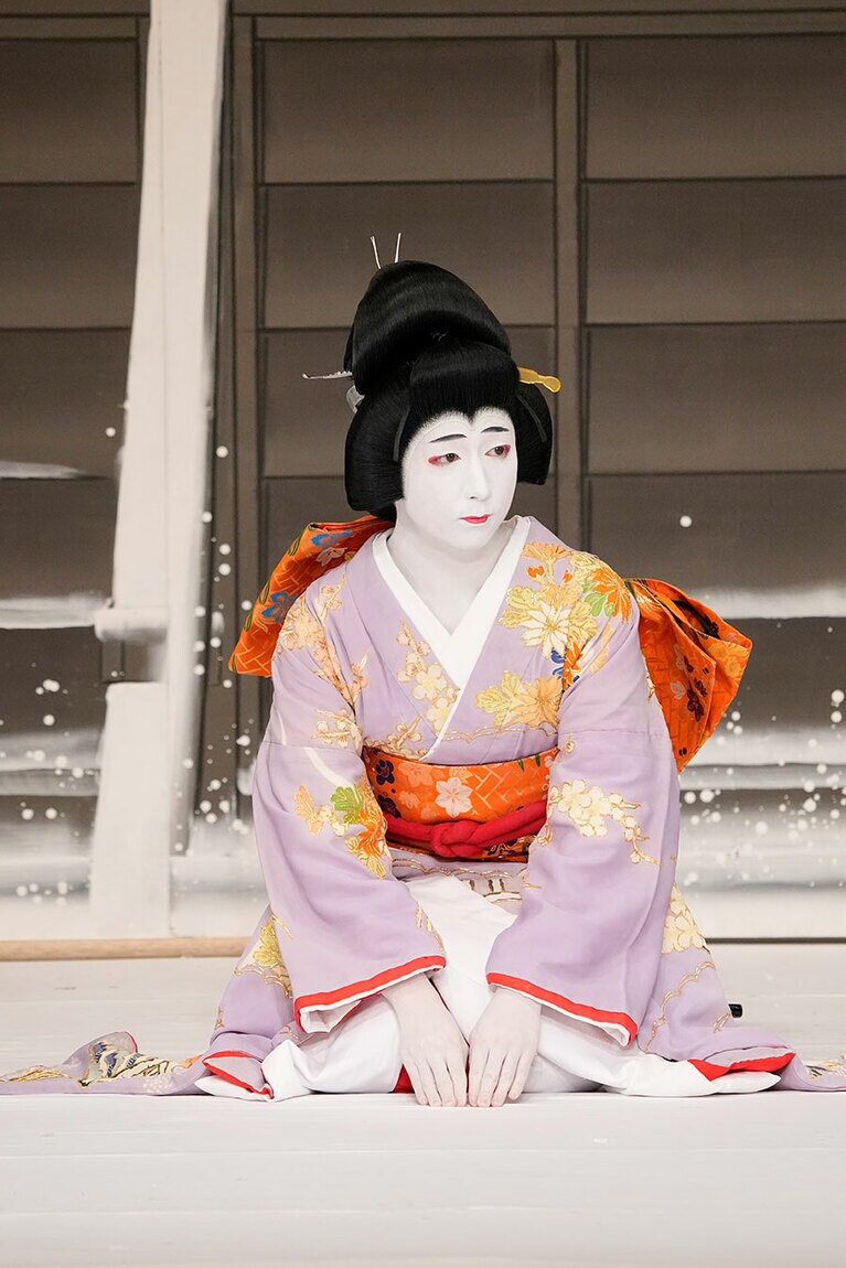 『松浦の太鼓』「口上」＝中村米吉さん ©松竹