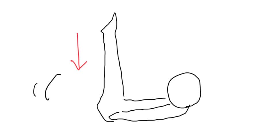 足上げで足の筋トレ・血流UPを狙う。