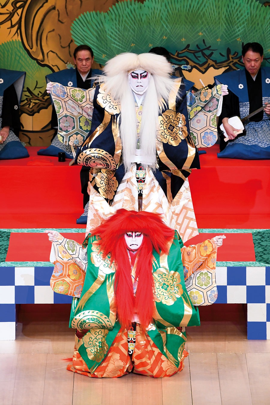 2020年1月歌舞伎座『連獅子』に出演する團子さん(写真下)。叔父である市川猿之助さんと共演。©松竹