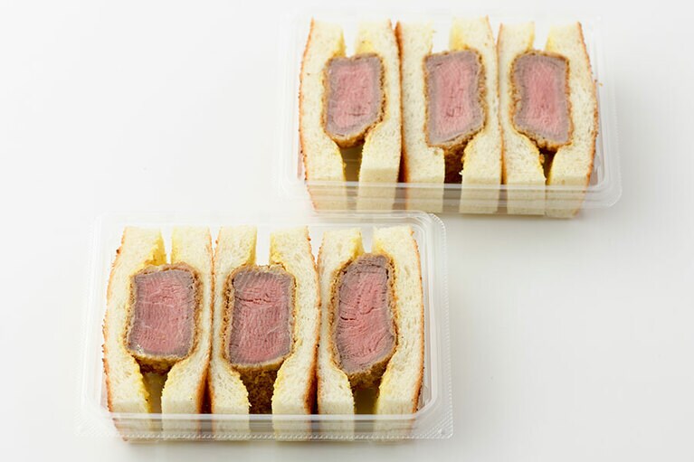 牛ヒレカツのカツサンド 1,250円／西洋銀座