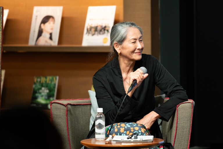 代官山 蔦屋書店で行われた浅野順子さんと近田春夫さんトークイベントにて。