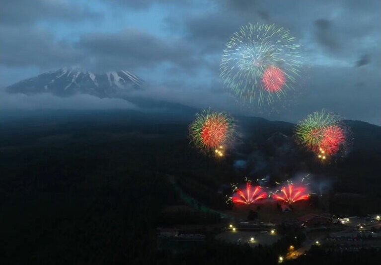 絶景花火。（2024年）