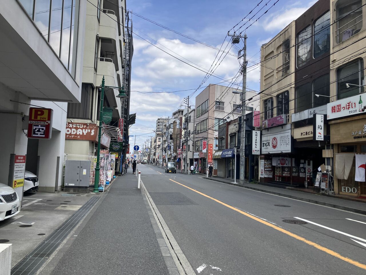 ロータリーから相模大野方向へ進んでいく