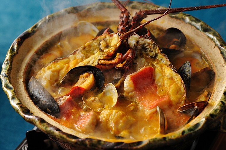 界 アンジン［静岡／伊東温泉］料理 特別会席 ブイヤベース。