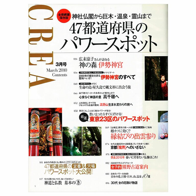 2010年3月号目次。