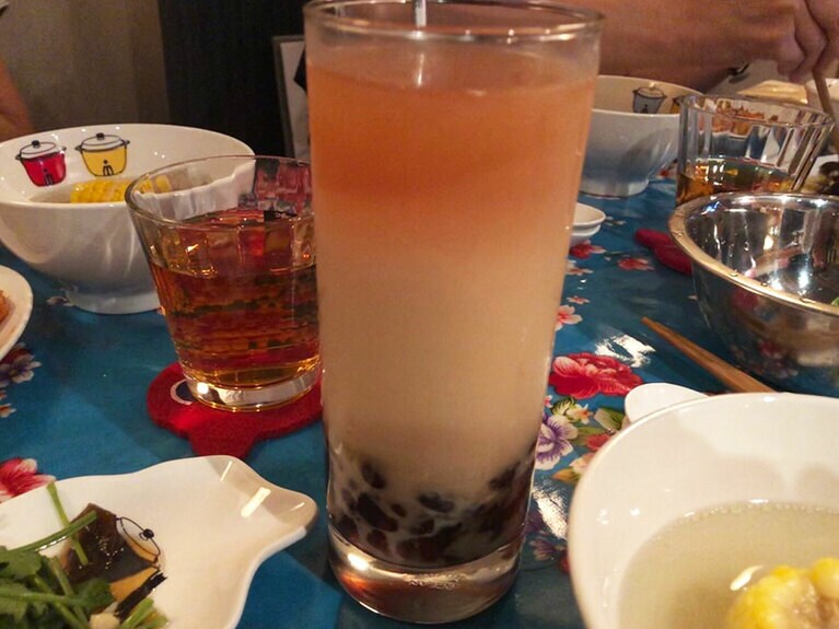 甘さを調整すればヘルシータピオカミルクティーが完成。