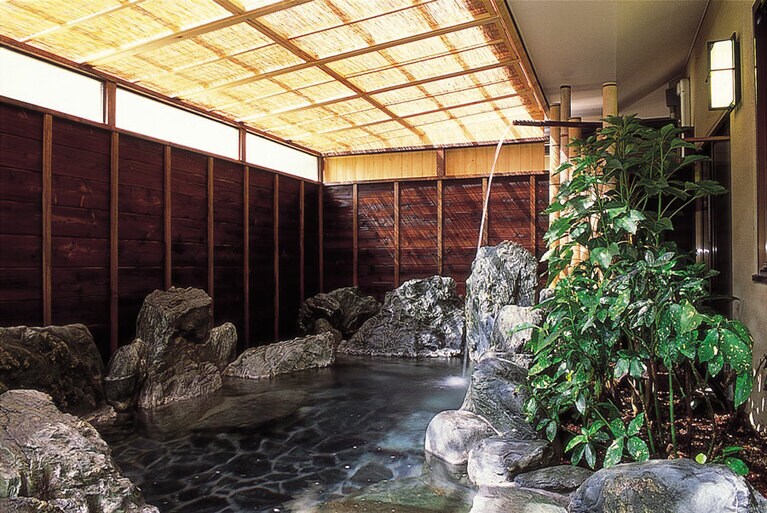 美人湯をゆったり堪能できる女性岩風呂。