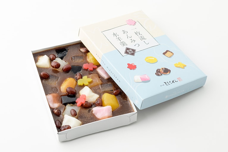 創作和洋菓子 花えちぜん「一枚流し あんみつ水羊羹」約350g 1,000円