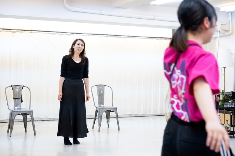 初舞台『フェードラ―炎の中で―』に挑戦した堀井美香さん。