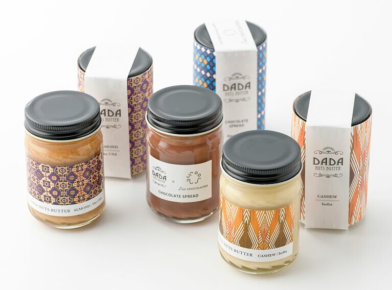 DADA NUTS BUTTER「ナッツバター」各100g 1,150～1,530円／高知県