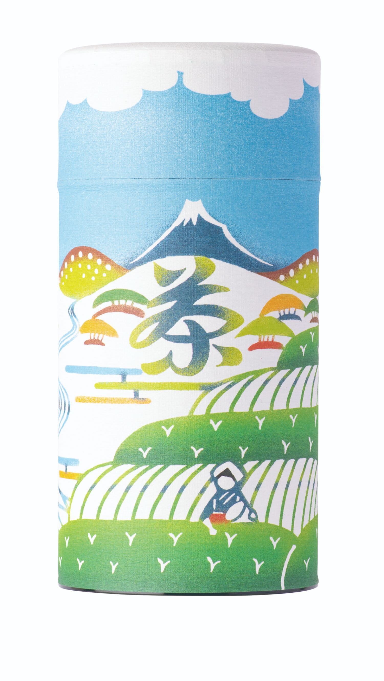 山一園オリジナル紅型茶缶330円