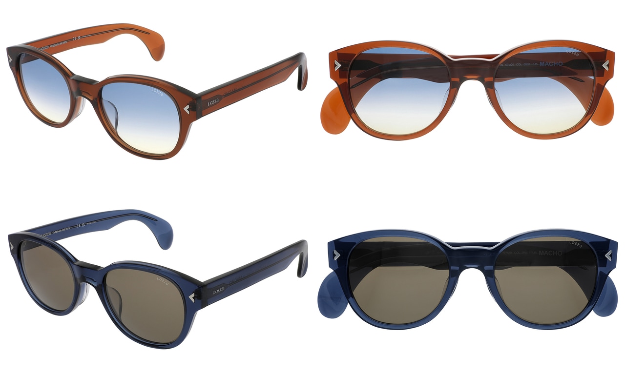 ロッツァの定番モデルMACHOより2色のいずれかをプレゼント。SL1913G 5009BT、SL1913G 500W47(各35,200円)