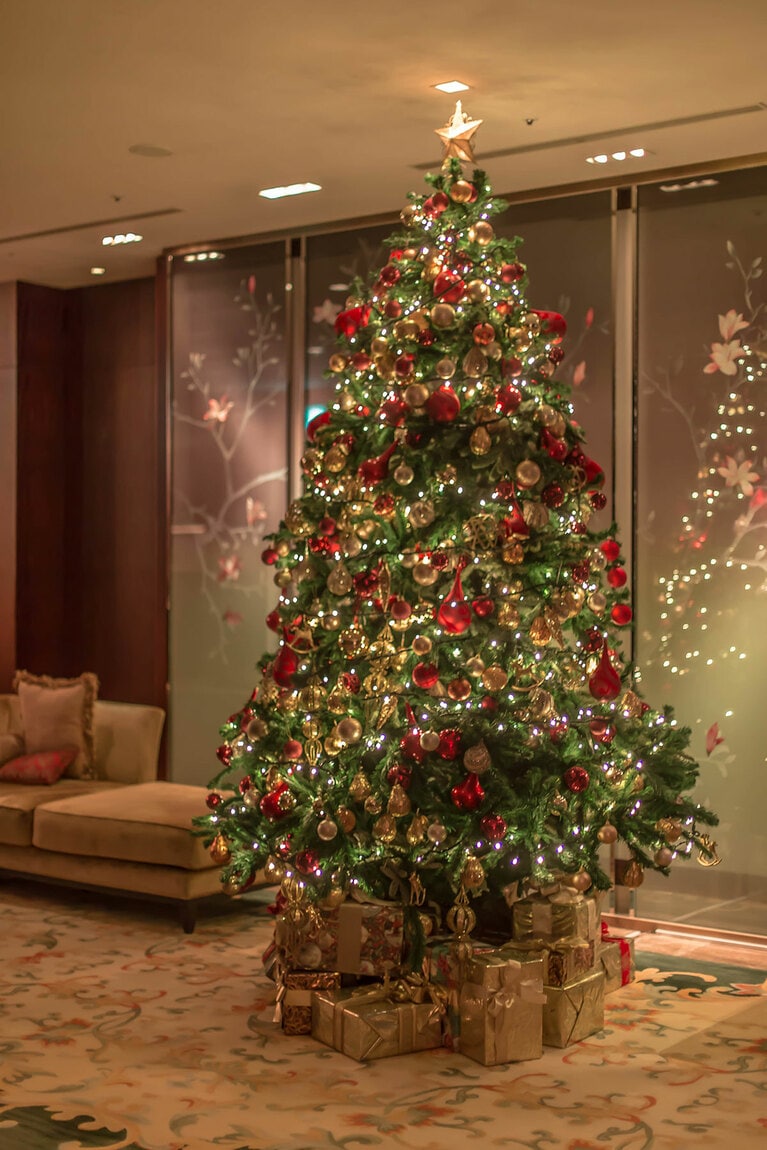 シャングリ・ラ 東京のクリスマスツリー。