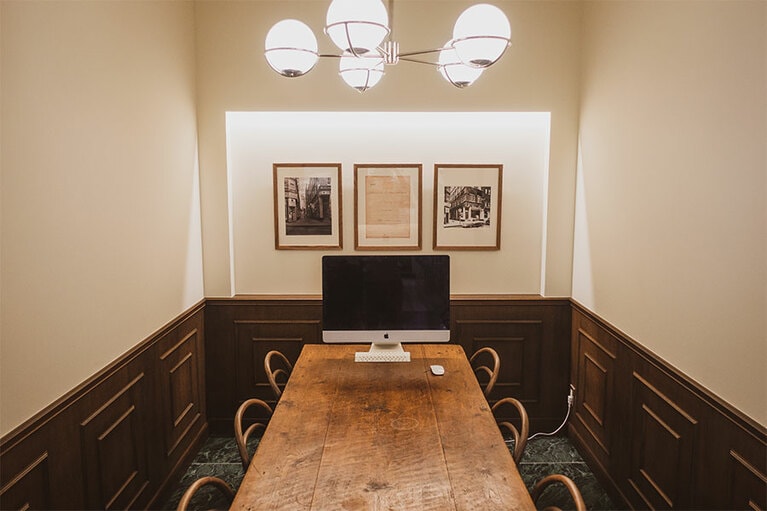 6人まで利用可能なプライベートダイニングルーム。