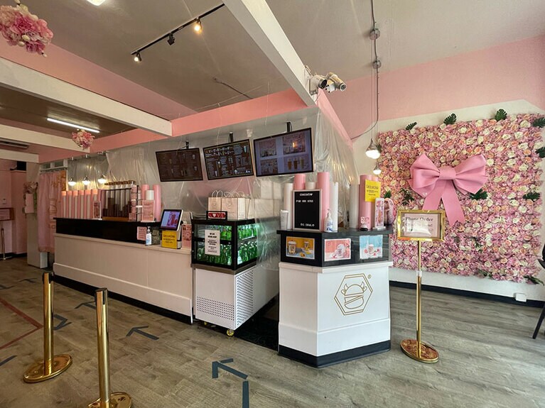 かわいさあふれる店内。感染対策はしっかりと行っています。