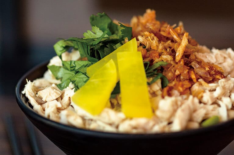 鶏肉飯(小) 35元。