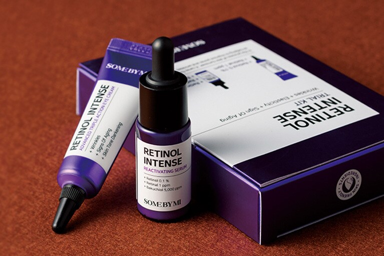 SOME BY MI レチノールトライアルキット（セット内容：レチノールセラム 10mL、レチノールアイクリーム 10mL）1,760円／WONDER LINE