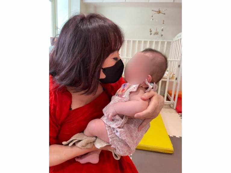 5カ月で保育園へ（本人提供）