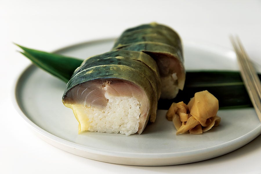 鯖寿司 1本 5,400円／木屋町 蘭