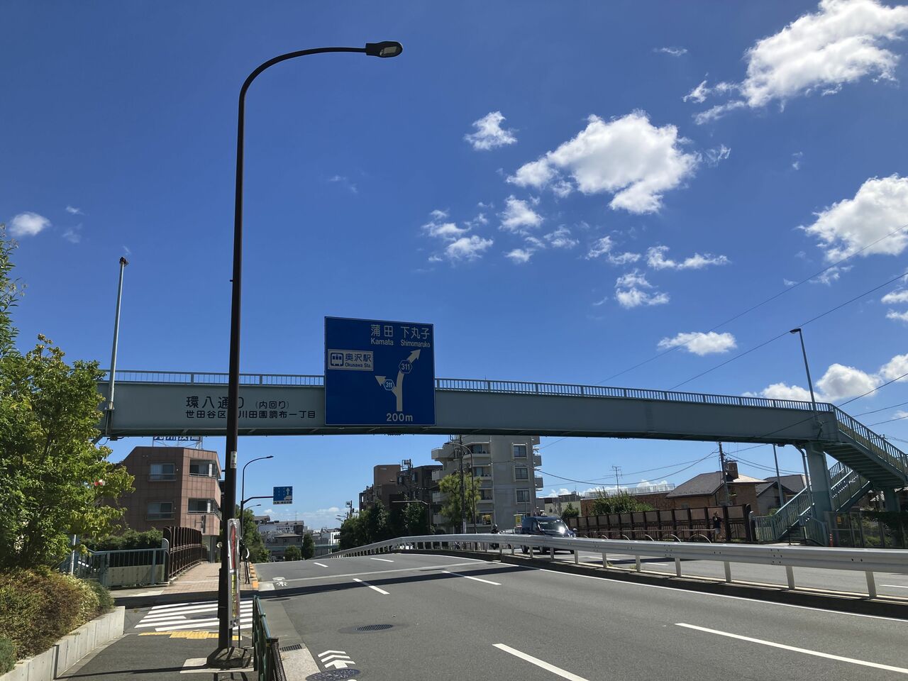 東横線を渡る田園調布橋