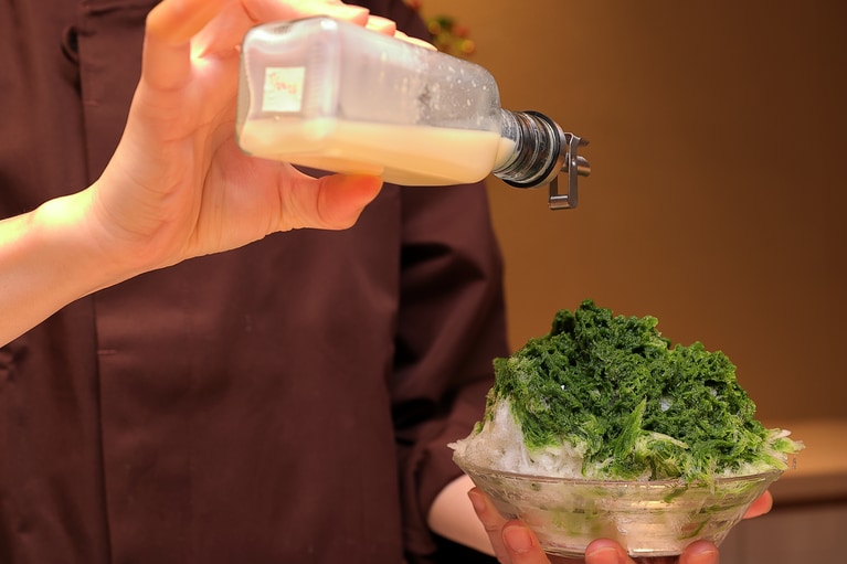 濃厚な味わいの秘密は重ねがけのシロップ。