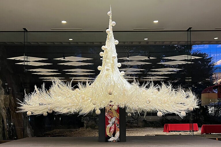 婚礼衣装のよう。