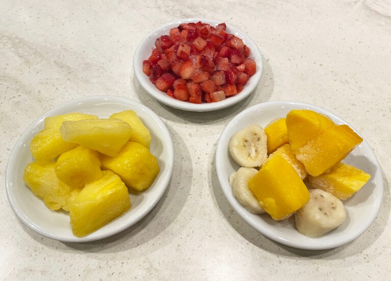 フルーツは収穫後すぐに急速冷凍されているので、新鮮な風味やジューシーさがぎゅっと詰まっています。