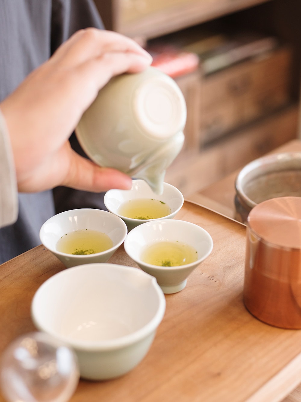 お茶が大好きという俊幸さん主催のワークショップについてはホームページで告知(要予約)。