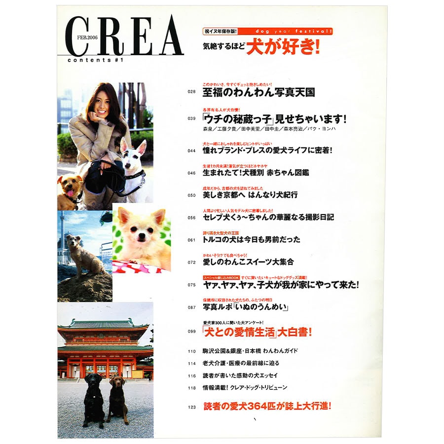 2006年2月号目次。