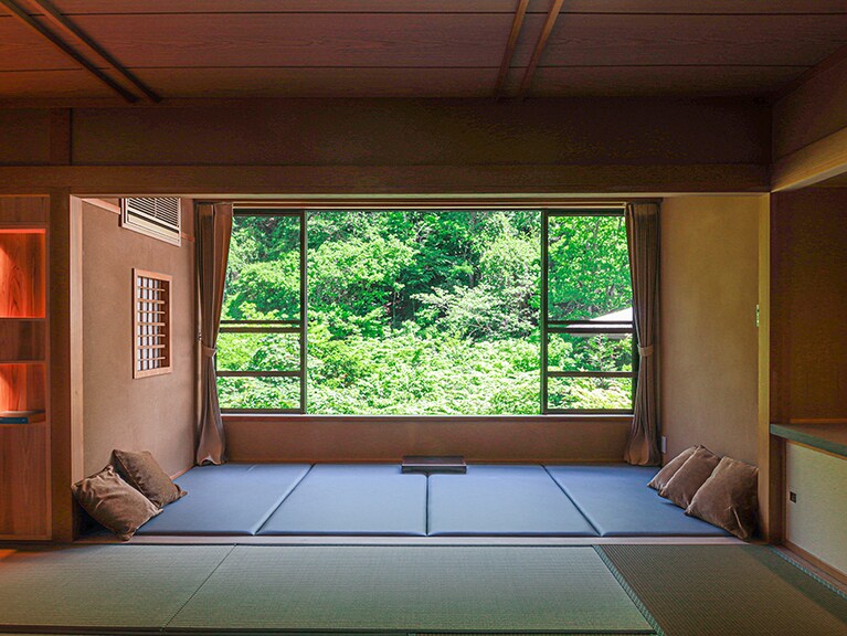 扉温泉 明神館［長野／扉温泉］然スパリビング。