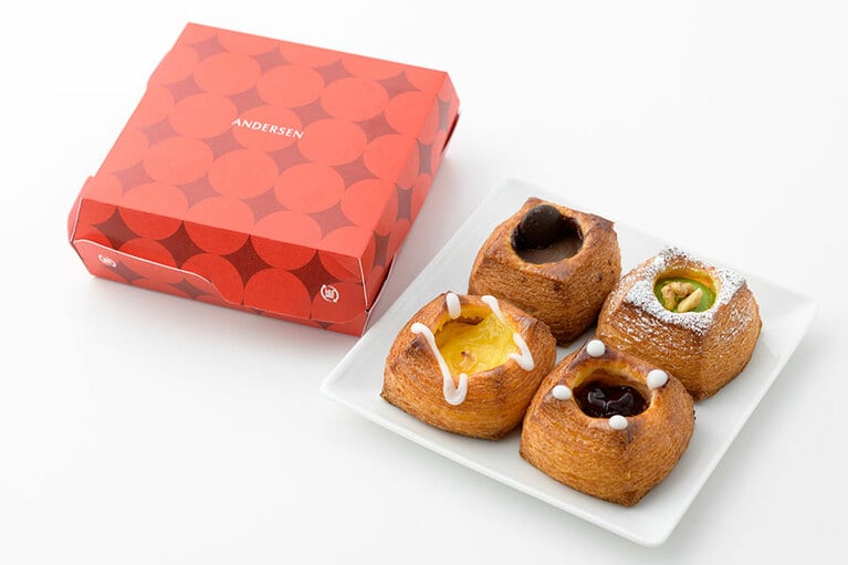 TAKデニッシュ(4個入) 640円。