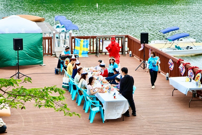 5月24日に開催されたザリガニパーティーの様子。