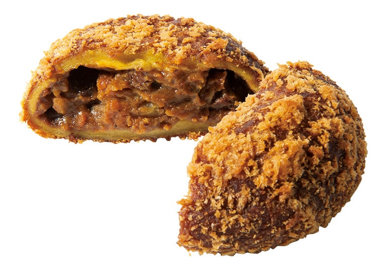 【ハウス カレーパンノヒ】ハウス ジャワカレーパン 辛口(容量：150g／サイズ：直径10cm) 378円(税込)。