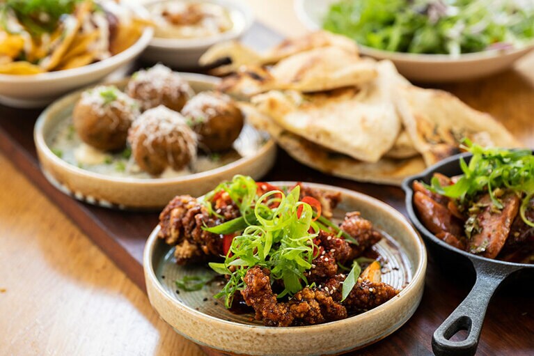 特製メニューの盛り合わせ。