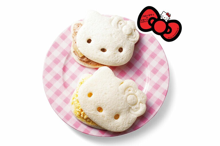 メルヘン「ハローキティのサンドイッチパック」1パック・2個入756円。