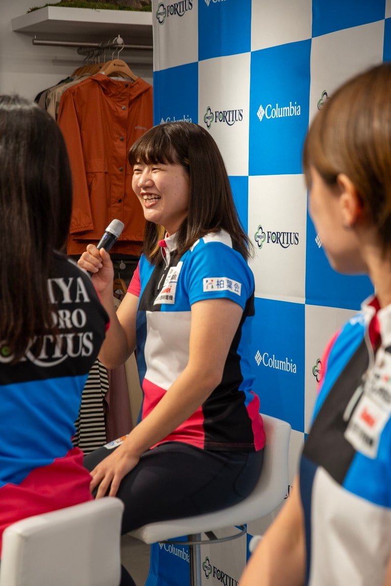 東京・原宿の旗艦店COLUMBIA TOKYO FLAGSHIPで開かれたイベントの様子。