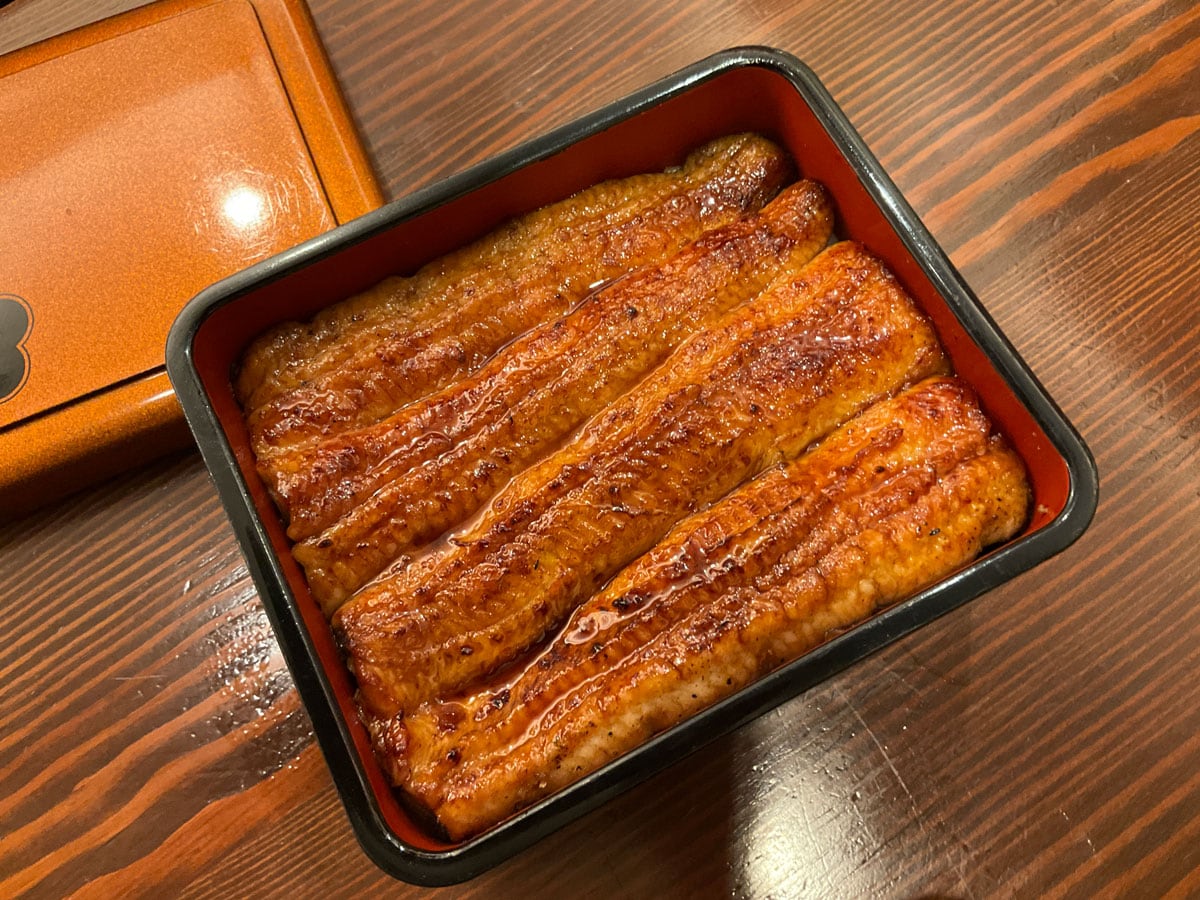「わしょう重 大(うな重)」7,480円。肝吸い・香の物付き。