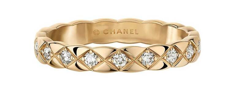 ココ クラッシュ リング 18Kベージュゴールド×ダイヤモンド ミニモデル340,000円。