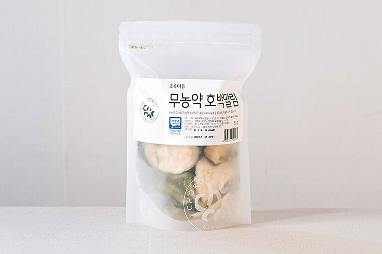 無農薬干ホバク 80g 4,200ウォン。