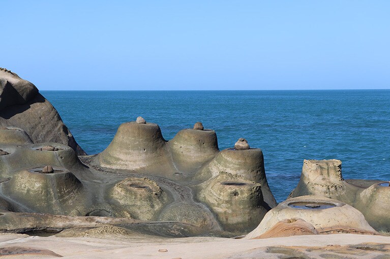 「キャンドル岩」。