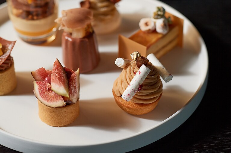 栗、無花果、洋梨と秋の食材がたっぷり！